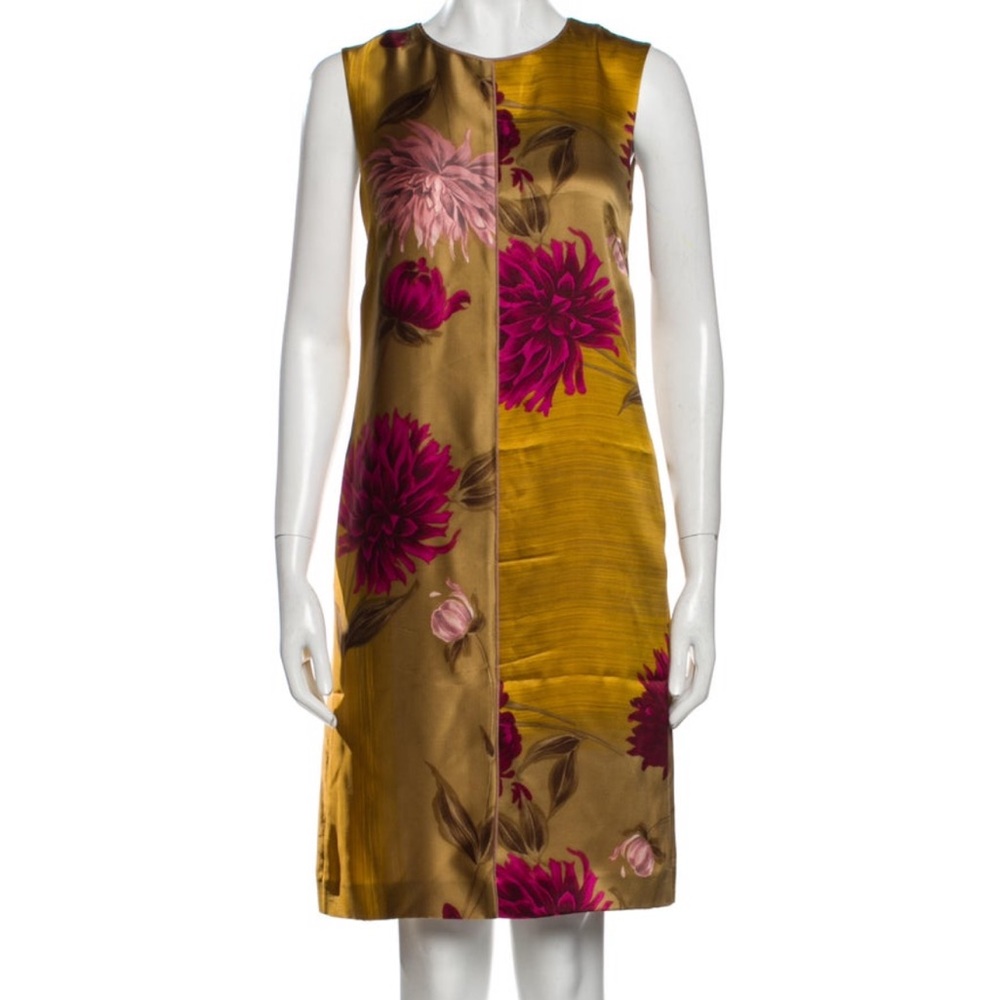 Kenzo Vintage Silk Knee-Length Dress